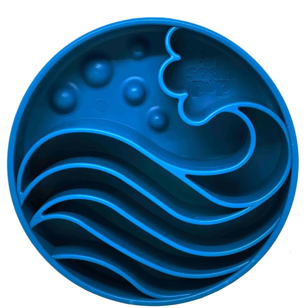 Wave Design Ebowl Enrichment Slow Feeder Bowl For Dogs